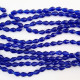 Glass Beads 8mm Drop Faceted - Royal Blue - 1 String / 70 Beads