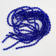 Glass Beads 8mm Drop Faceted - Royal Blue - 1 String / 70 Beads