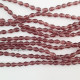 Glass Beads 8mm Drop Faceted - Wine - 1 String / 70 Beads