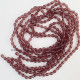 Glass Beads 8mm Drop Faceted - Wine - 1 String / 70 Beads
