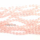 Glass Beads 8mm Drop Faceted - Baby Pink - 1 String