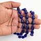 Glass Beads 15mm Drop Faceted - Royal Blue - 1 String / 24 Beads