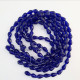 Glass Beads 15mm Drop Faceted - Royal Blue - 1 String / 24 Beads