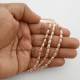Glass Beads 7mm Oval - Trans. Golden Lustre - 1 String / 100 Beads