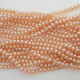 Glass Beads 8mm Round - Trans. Golden Lustre - 1 String