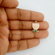 Enamel Charms 20mm - Flower #26 - Baby Pink - 1 Charm