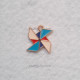 Enamel Charms 17mm - Pinwheel #1 - 1 Charm