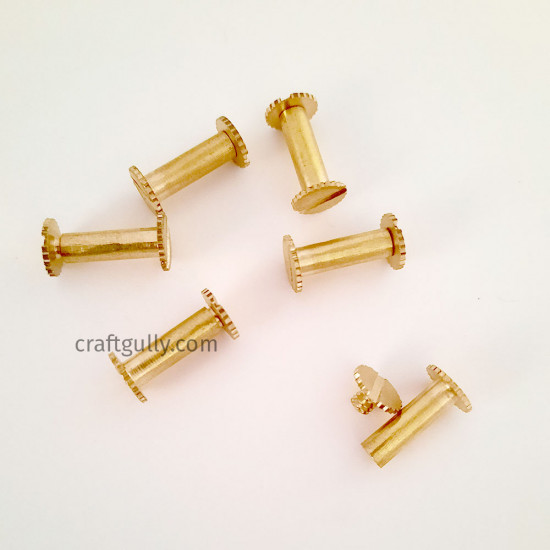 Brass Screw Posts 1/2 inch - 6 Screws