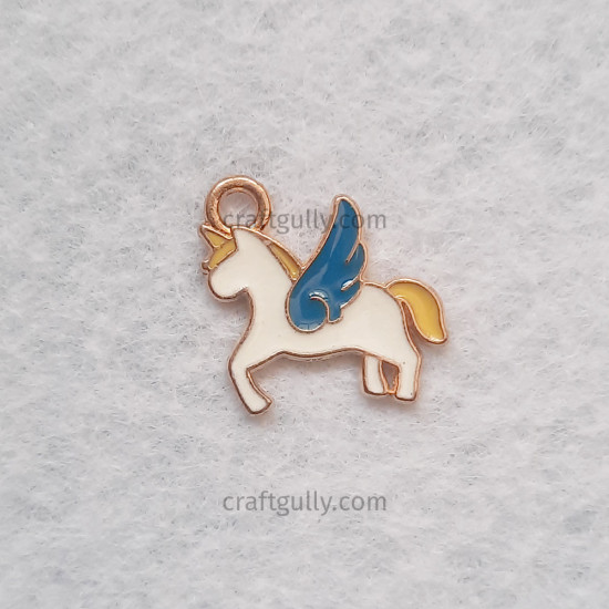 Enamel Charms 19mm - Unicorn #1 - 1 Charm