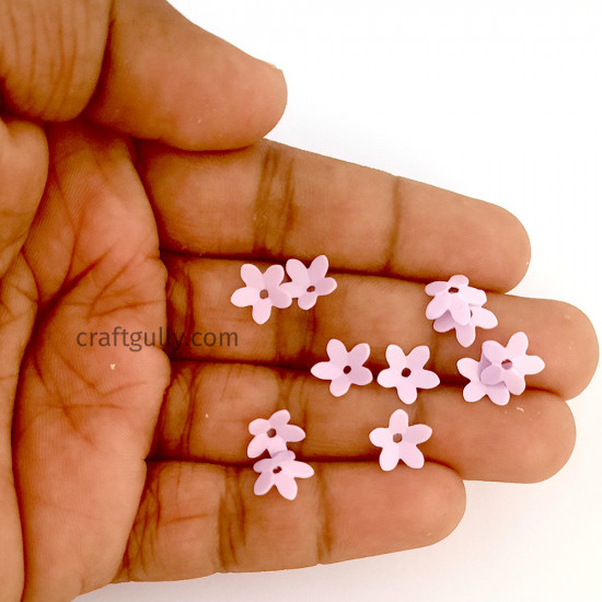 Sequins 9mm - Flower #9 - Light Lavender - 20gms