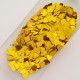 Sequins 6mm - Heart #11 - Golden - 20gms