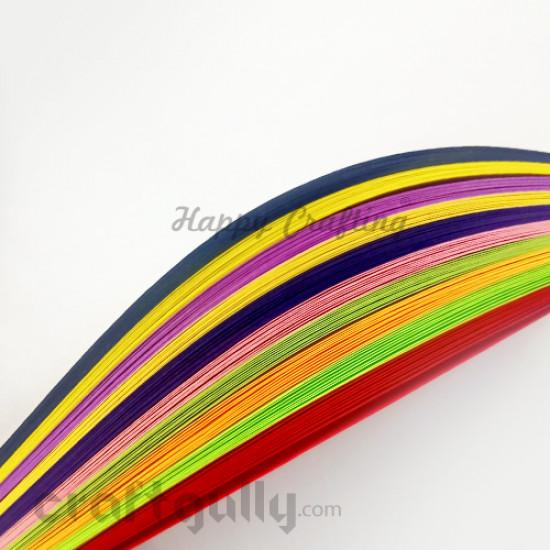 Buy Quilling Paper Strips for Kids Craft 5mm, Multi-color, 100strips  online @  - School & Office Supplies Online India
