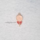 Enamel Charms 24mm - Candy #1 - Pink - 1 Charm