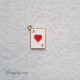 Enamel Charms 19mm - Playing Cards #1 - 1 Charm