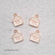 Enamel Charms 16mm - Love Letter #1 - 4 Charms