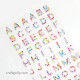 Rhinestone Alphabet Stickers - Assorted