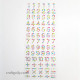 Rhinestone Number Stickers - Assorted