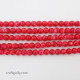 Mottled Glass Beads 8mm - Red - 1 String