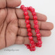 Mottled Glass Beads 8mm - Red - 1 String