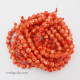 Mottled Glass Beads 8mm - Orange - 1 String