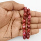 Mottled Glass Beads 8mm - Maroon - 1 String