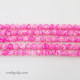 Mottled Glass Beads 8mm - Light Pink - 1 String