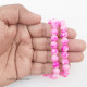 Mottled Glass Beads 8mm - Light Pink - 1 String