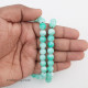 Mottled Glass Beads 8mm - Pastel Green - 1 String