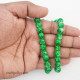Mottled Glass Beads 8mm - Dark Green - 1 String
