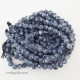 Mottled Glass Beads 8mm - Grey - 1 String