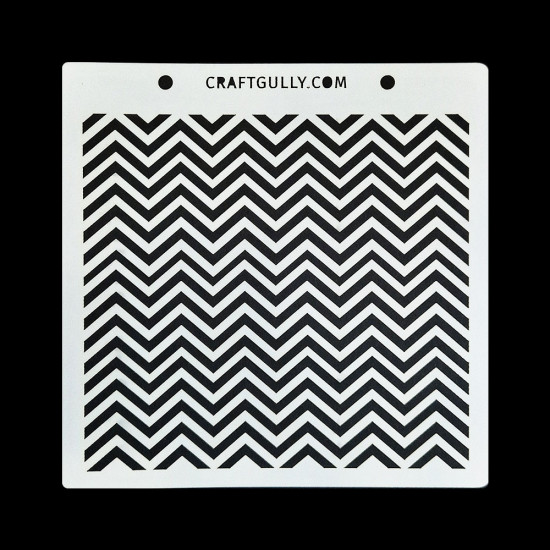 Stencils #158 - 6x6 Inches - Chevron