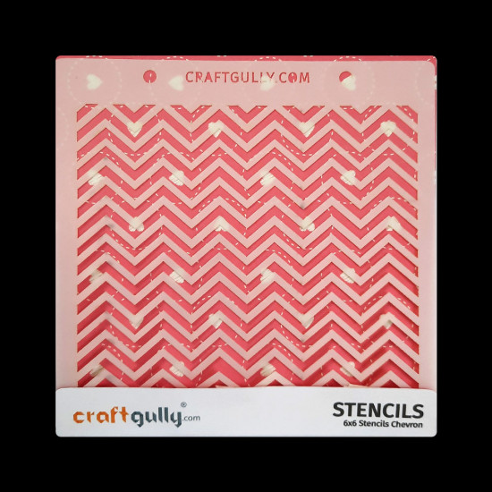 Stencils #158 - 6x6 Inches - Chevron