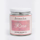 Rose Scented Soy Wax Candle - 200gms