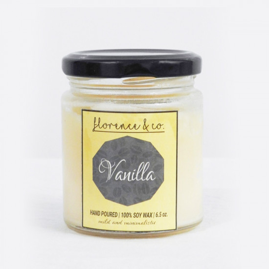 Vanilla Scented Soy Wax Candle - 200gms