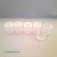 Mini Containers/ Dabbis For Storage - Transparent - 5 Dabbis