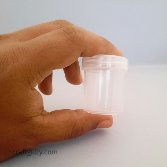 Mini Containers/ Dabbis For Storage - Transparent - 5 Dabbis