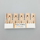 Wooden Clips 60mm - Natural - 10 Clips/ 50 Clips