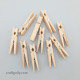 Wooden Clips 60mm - Natural - 10 Clips/ 50 Clips