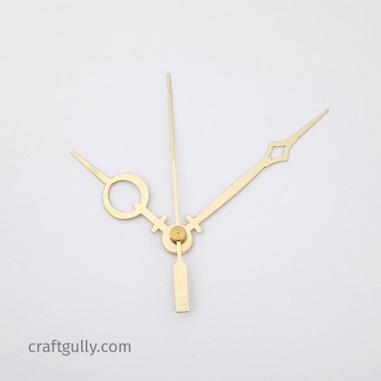 Clock Hands #5 - Golden - Set Of 3 Hands