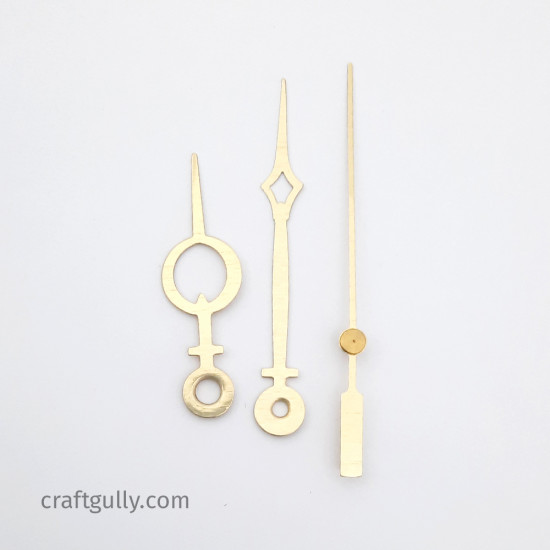 Clock Hands #5 - Golden - Set Of 3 Hands