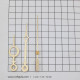 Clock Hands #5 - Golden - Set Of 3 Hands