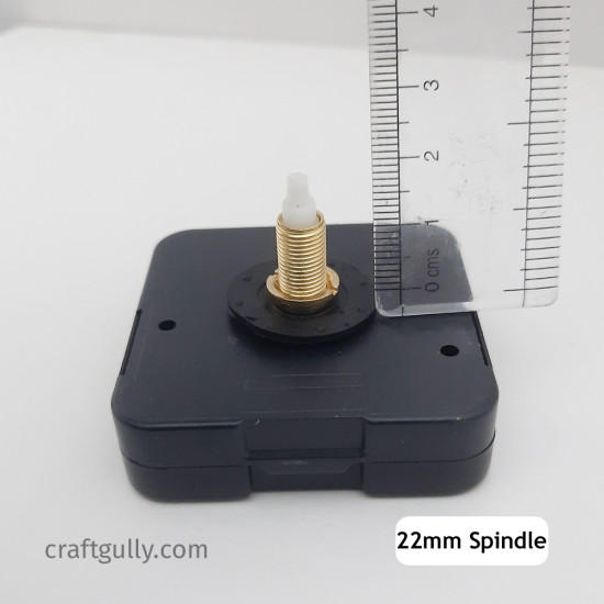 Clock Mechanism Silent - 22mm Spindle