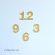 Acrylic Clock Numbers 25mm - Set of 4
