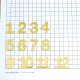 Acrylic Clock Numbers 25mm - Self Sticking - Set of 12