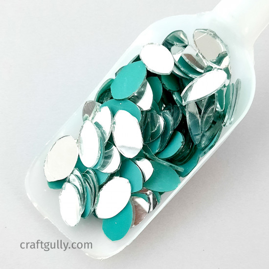 Cut Mirrors 18mm - Oval - 50gms/ 160 Pcs