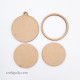 MDF Embroidery Hoop Base 56mm - Round - 1 Set