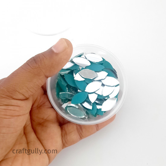 Cut Mirrors 16mm - Marquise - 50gms/ 225 Pcs