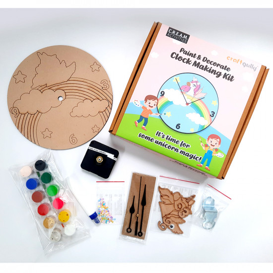 Clock Making Kit - Unicorn Theme