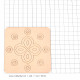 Pre Marked MDF Coasters #5 - 98mm Square - Pack of 2