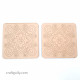 Pre Marked MDF Coasters #6 - 98mm Square - Pack of 2